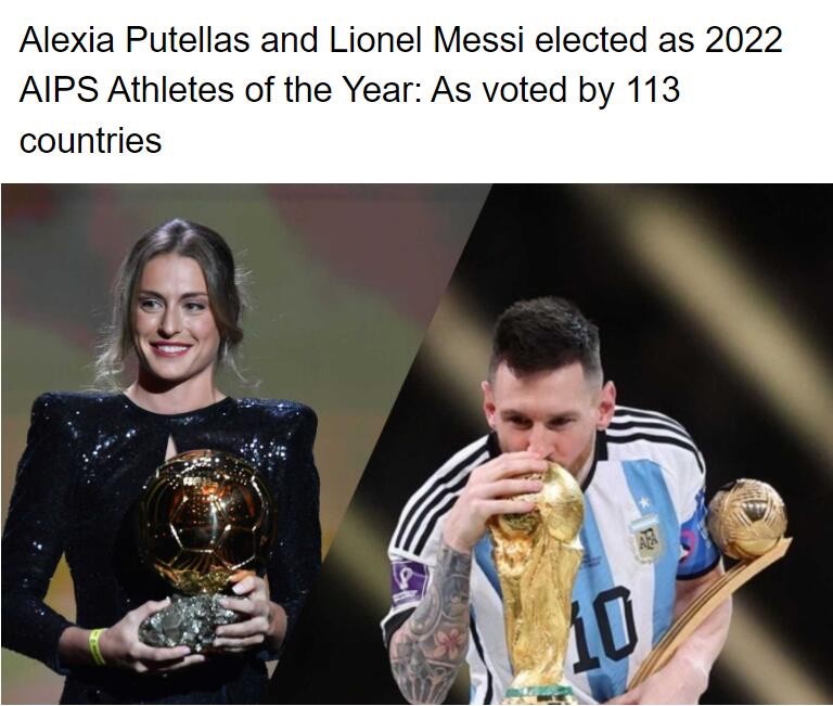 喜事连连！梅西当选2022国际记者协会票选最佳运动员